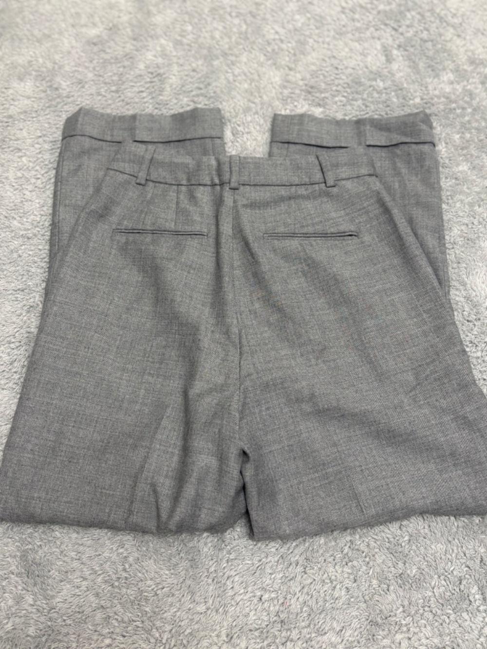 Women's J. Crew Gray Straight Leg Wool Blend Dress Pants - Picture 5 of 7